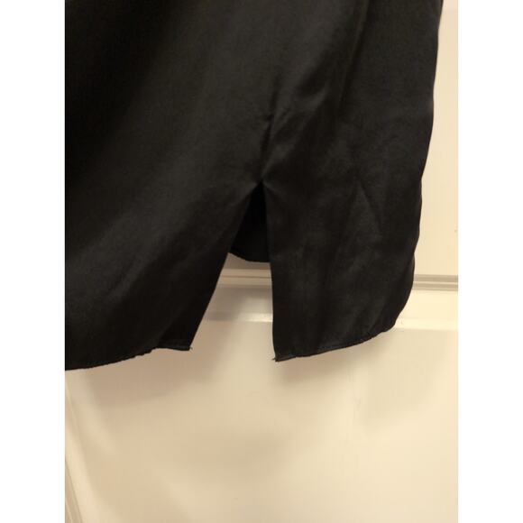 Fleur du Mal Silk Mini Sleep Slip Dress Black Size XS Lingerie Femme Luxe - Picture 3 of 7